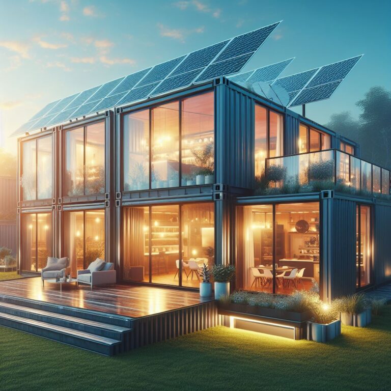 Arquitetura de Casas Containers com Energia Renovável